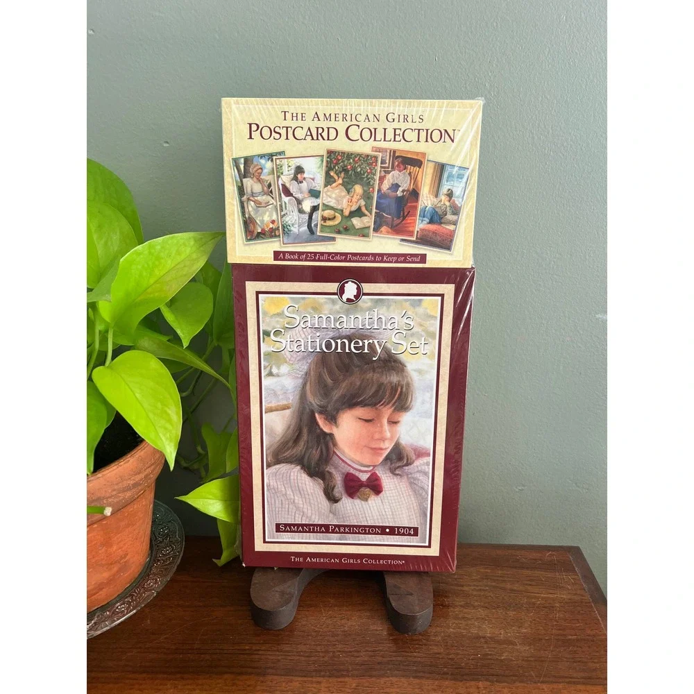 Vintage 1996 American Girl Samantha Stationery Set Postcard Collection Sealed